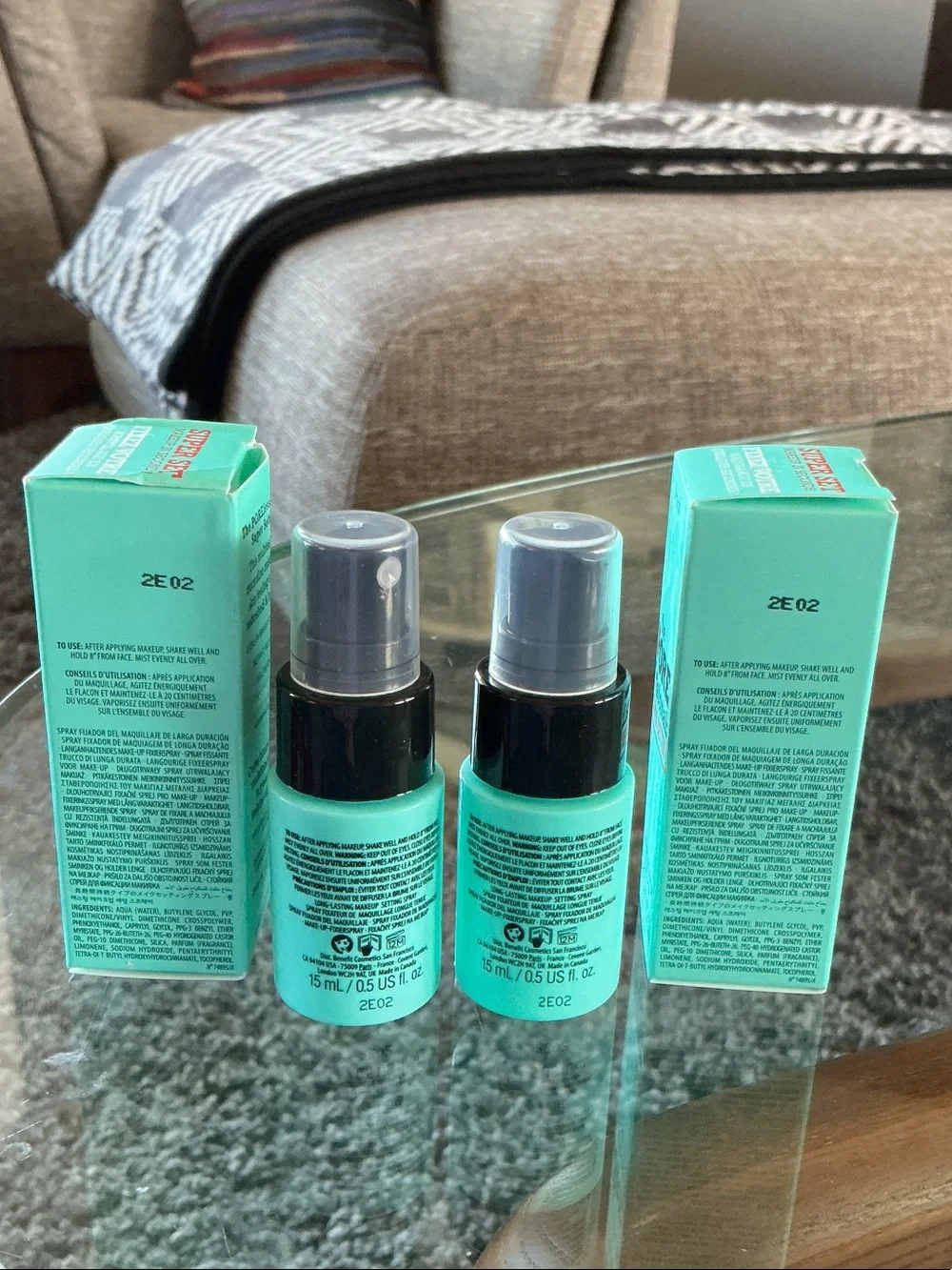 Benefit Mint Green The POREfessional Super Setter Mini Setting Sprays (2pk)